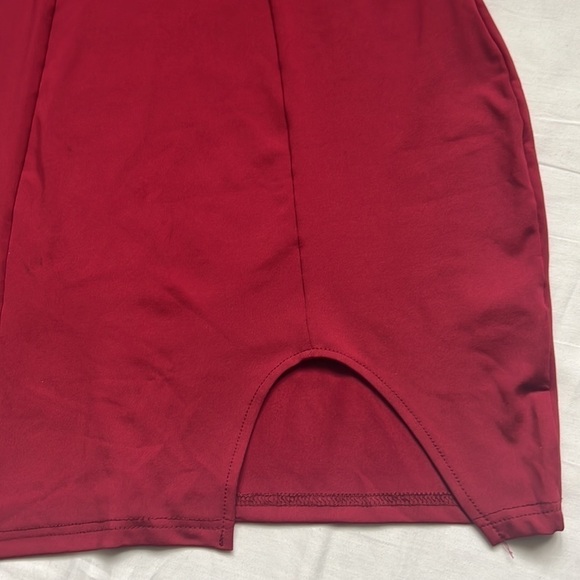 ⭐️CUT Out Crisscross Halter Wrap Split Sexy Bodycon Party Club Mini Dress⭐️ - Picture 6 of 8